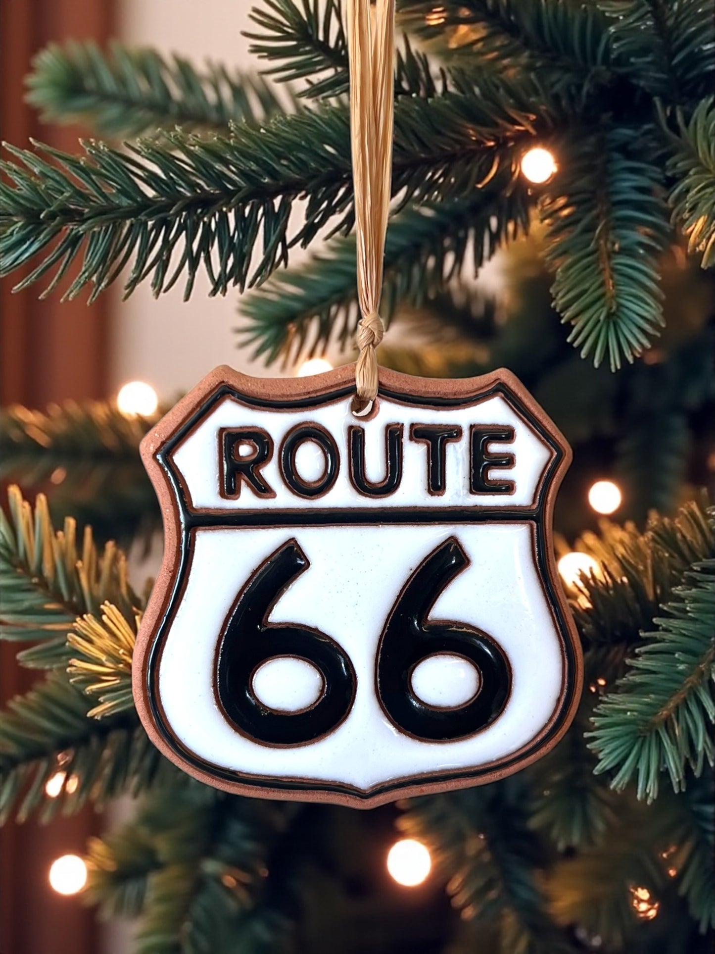 Route 66 Road Sign Ornament