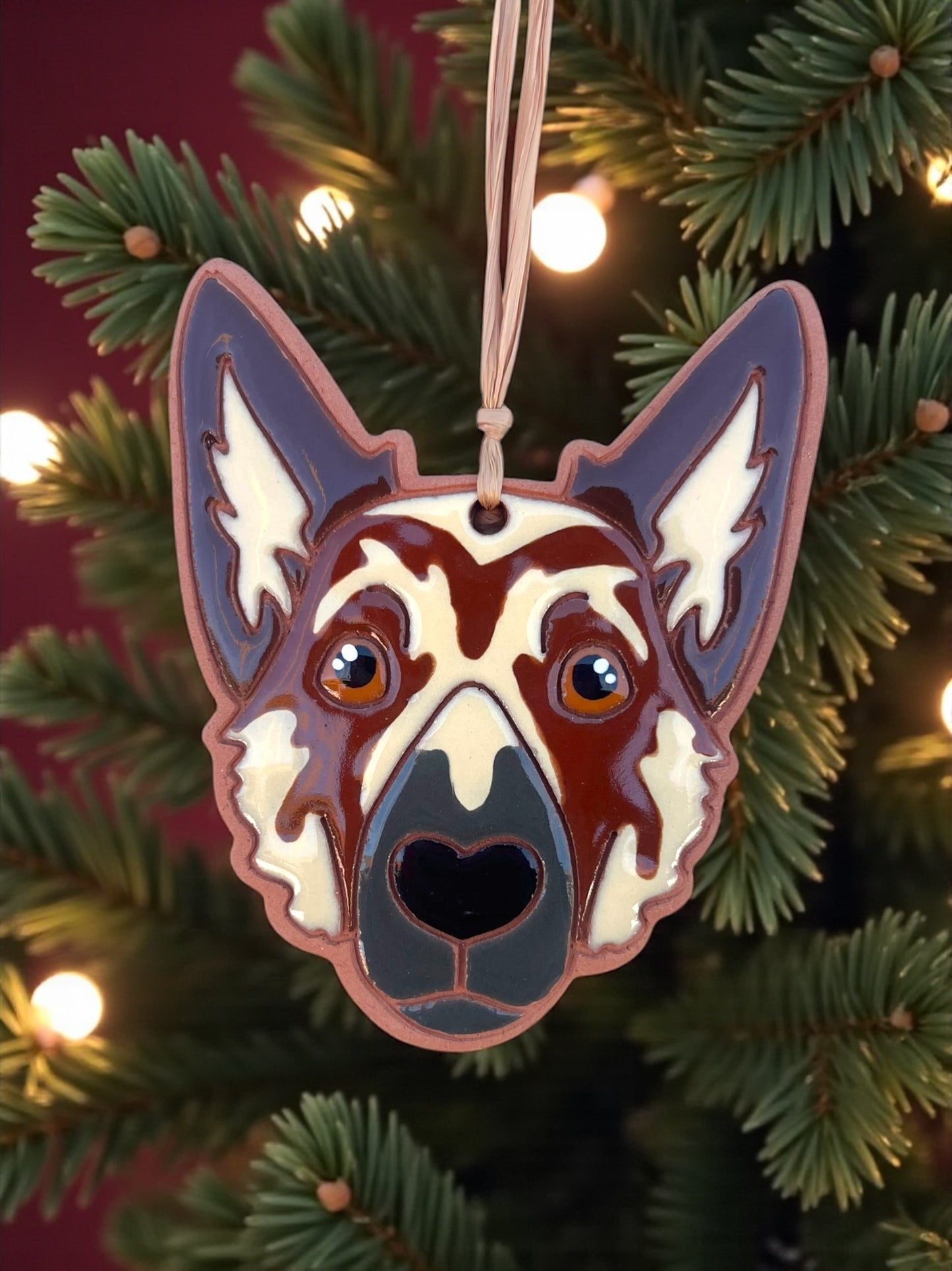 German Shepard Dog Ornament (color variations)