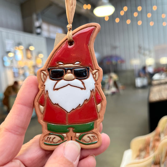 Red or Green Chile Gnome Ornament (color variations)