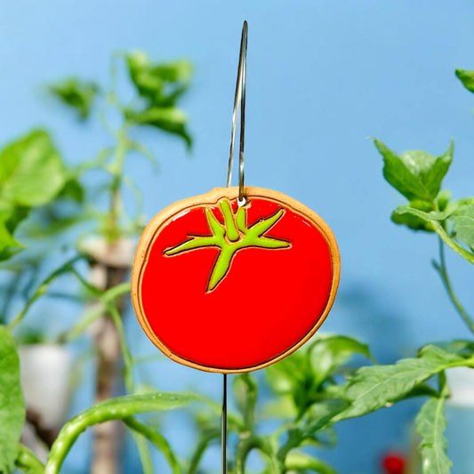 Tomato Garden Marker Ornament w/ Wire Stake