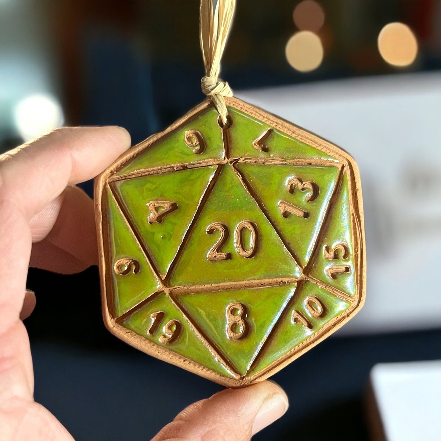 D20 Gaming Dice Ornament (color variations)