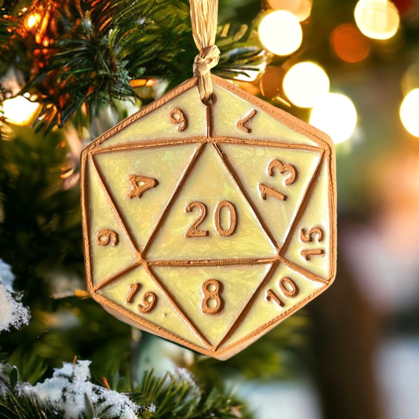 D20 Gaming Dice Ornament (color variations)