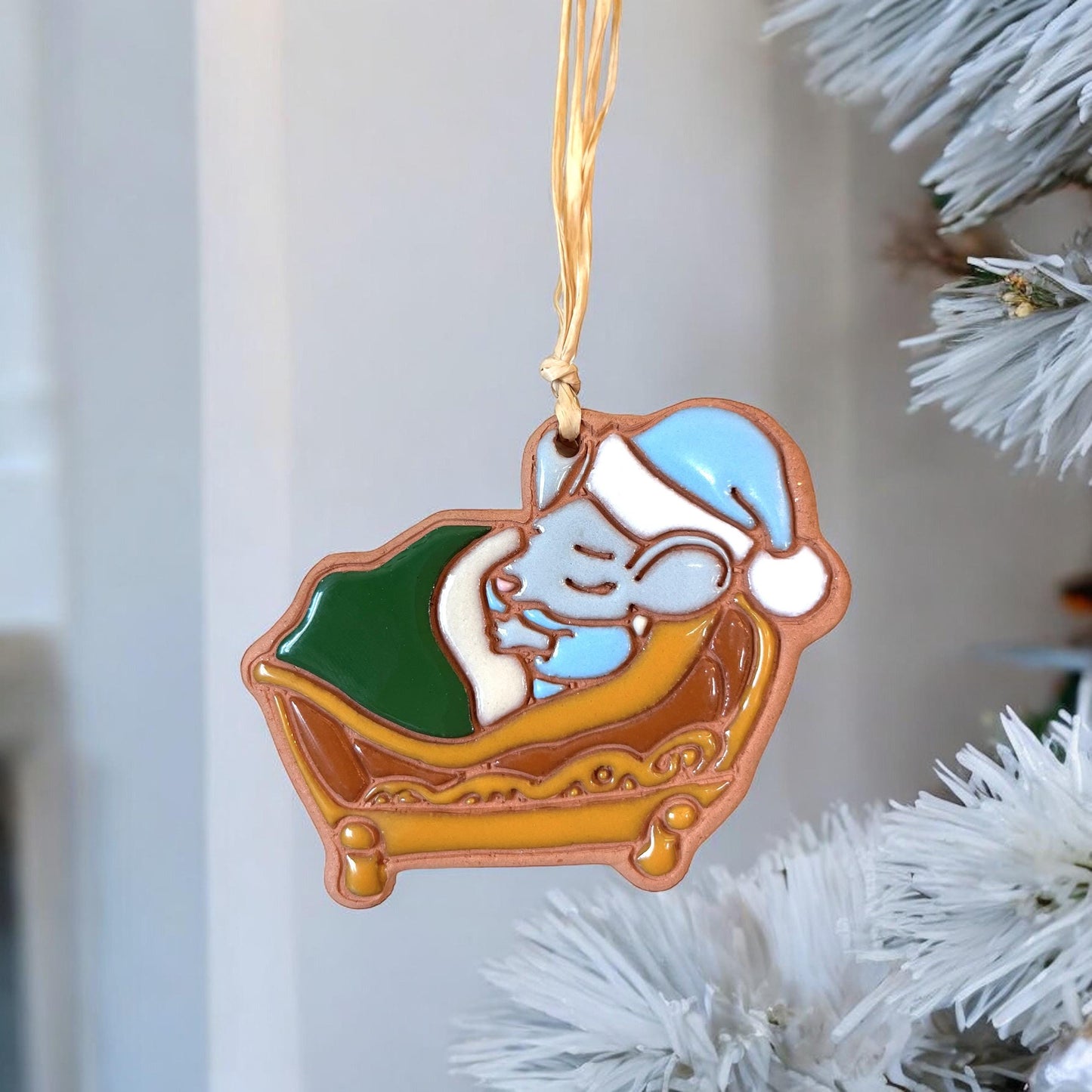 Christmas Mouse Ornament “Mouse Sleeping ”