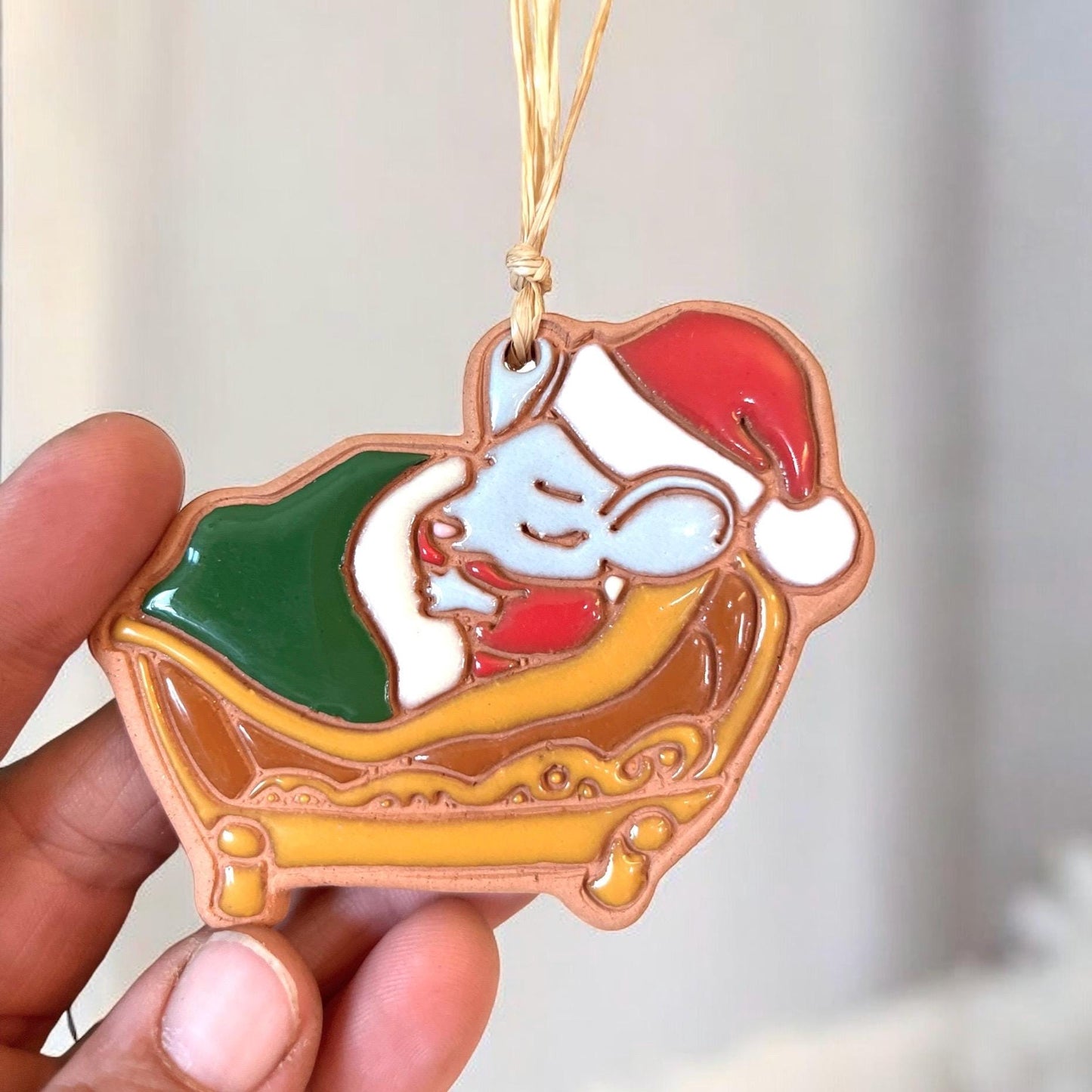 Christmas Mouse Ornament “Mouse Sleeping ”