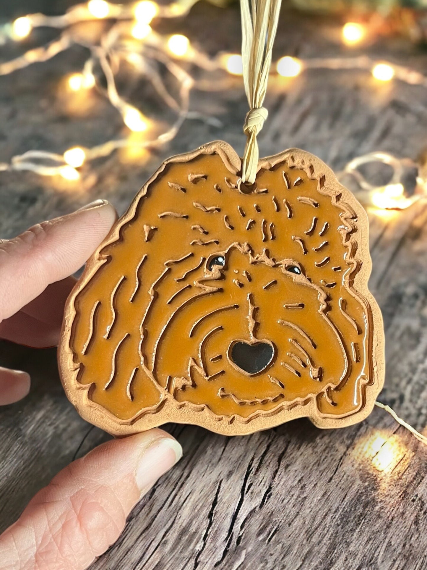 Doodle Dog Ornament (color variations)