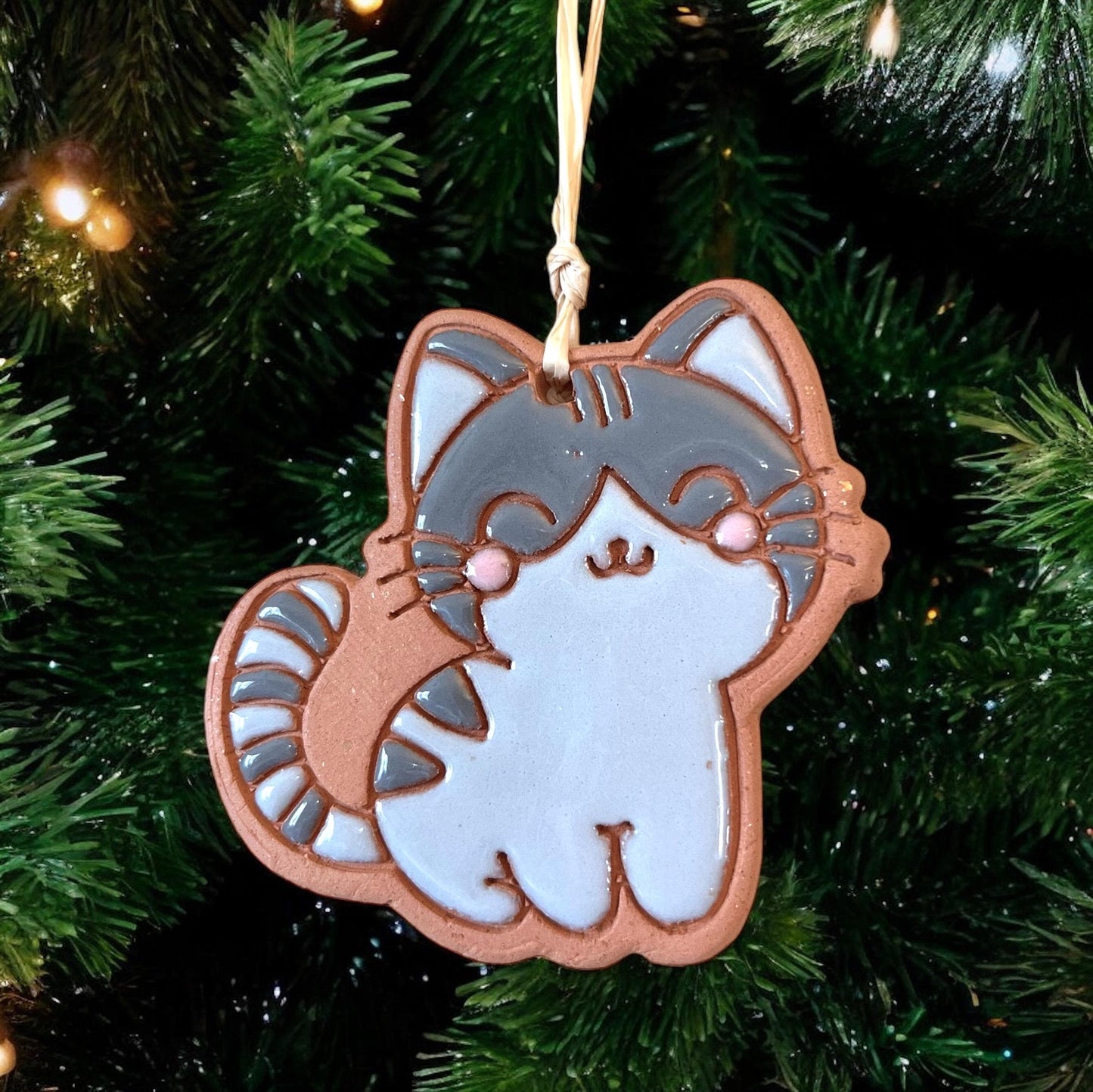Kawaii Kitty Cat Ornament (color variations)